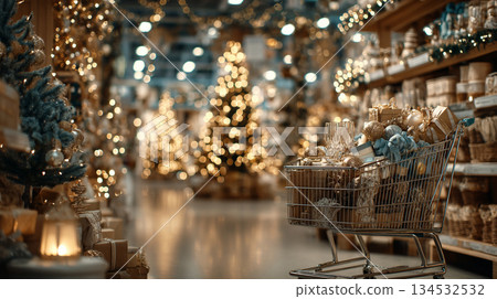 Festive Shopping Scene 134532532