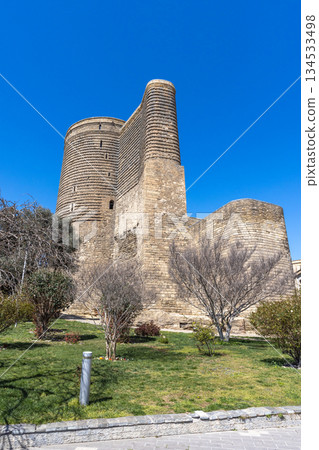 Maiden Tower is a 12th century monument in the Old City, Baku, Azerbaijan 134533498