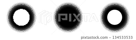 Abstract digital pixel art design for creative banner Abstract digital pixel art design for creative banner 134533533