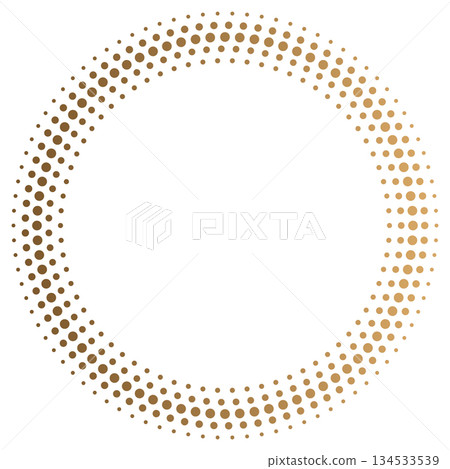 Circular dot pattern in gradient brown for modern design 134533539