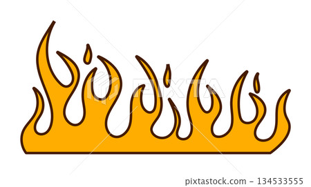 Vibrant fire flames illustration for creative design Vibrant fire flames illustration for creative design 134533555