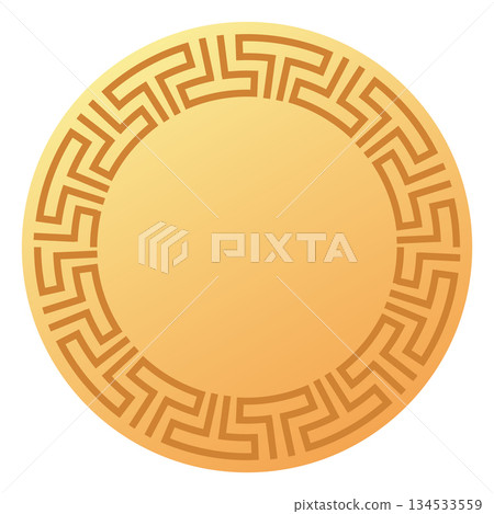 Elegant decorative circle with geometric pattern design Elegant decorative circle with geometric pattern design 134533559