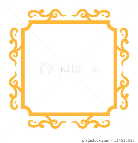 Elegant vintage frame design for art and craft projects 134533585