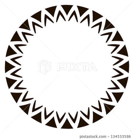 African tribal circle frame design for decorative projects African tribal circle frame design for decorative projects 134533586