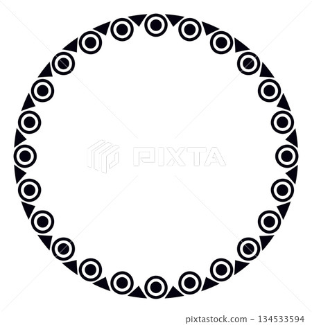 African tribal circle frame design for creative projects African tribal circle frame design for creative projects 134533594