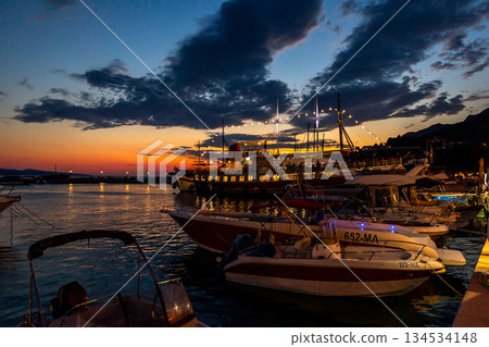 Night Croatia. Beautiful nature and landscape. A perfect summer holidays travel destination. Night Croatia. Beautiful nature and landscape. A perfect summer holidays travel destination. 134534148