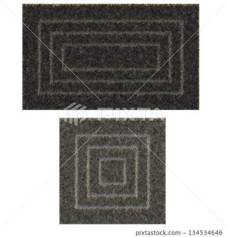 carpet for interior isolated on transparent background, home decor, 3D illustration, cg render carpet for interior isolated on transparent background, home decor, 3D illustration, cg render 134534646