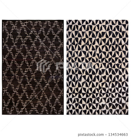 carpet for interior isolated on transparent background, home decor, 3D illustration, cg render 134534663