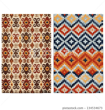 carpet for interior isolated on transparent background, home decor, 3D illustration, cg render carpet for interior isolated on transparent background, home decor, 3D illustration, cg render 134534673