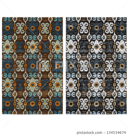 carpet for interior isolated on transparent background, home decor, 3D illustration, cg render carpet for interior isolated on transparent background, home decor, 3D illustration, cg render 134534674