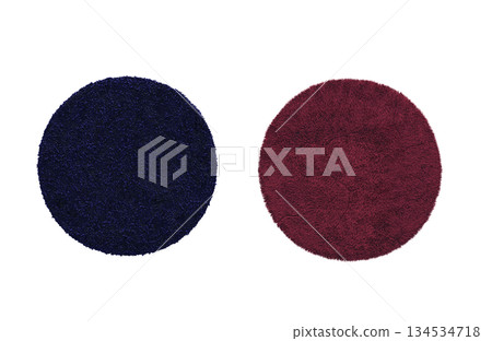 carpet for interior isolated on transparent background, home decor, 3D illustration, cg render 134534718