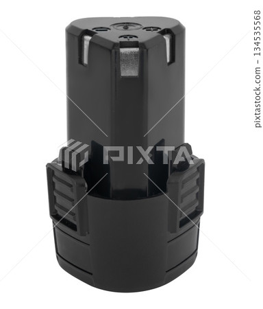 Screwdriver battery, insulated on white background Screwdriver battery, insulated on white background 134535568