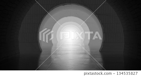 Tunnel of light and shadows Tunnel of light and shadows 134535827