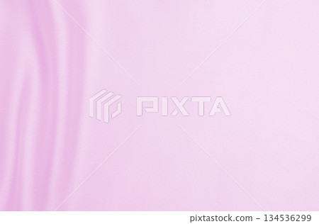 Smooth elegant pink silk or satin texture as wedding background. Luxurious background design 134536299
