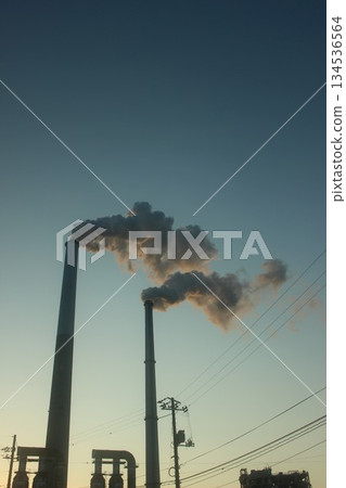 Shunan Industrial Complex: Smoke from the Chimney and HIKARI! Global Environment SDGs Factory Pollution Tourism in Yamaguchi Prefecture 134536564