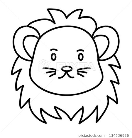 Lion Coloring Page, Coloring Book Lion Coloring Page, Coloring Book 134536926