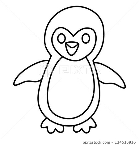 Penguin Coloring Page for Kids Penguin Coloring Page for Kids 134536930
