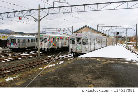 Konan Railway Owani Line 7000 series, scheduled for closure, Tsugaru-Osawa Station, Aomori Prefecture 134537091
