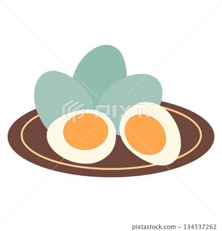 Indonesian food salted egg telur asin 134537262