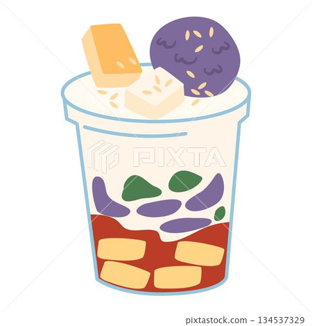 popular Filipino dessert Halo-halo 134537329