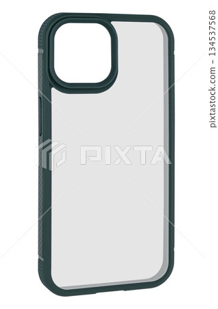 Silicone case for phone, on white background in insulation Silicone case for phone, on white background in insulation 134537568