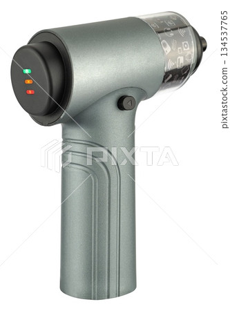 electric screwdriver with bit set, insulated on white background electric screwdriver with bit set, insulated on white background 134537765