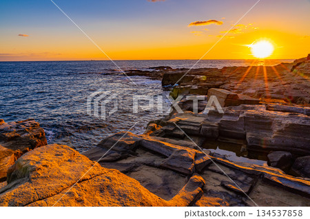 （靜岡縣）南伊豆Iruma Senjojiki，晚上的風景 134537858