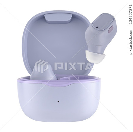 Wireless acoustic headphones, phone accessory, on white background Wireless acoustic headphones, phone accessory, on white background 134537871