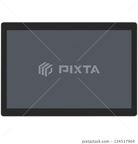 Tablet screen, close-up, isolated on white background Tablet screen, close-up, isolated on white background 134537904