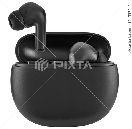 wireless acoustic headphones, on a white background in isolation wireless acoustic headphones, on a white background in isolation 134537943