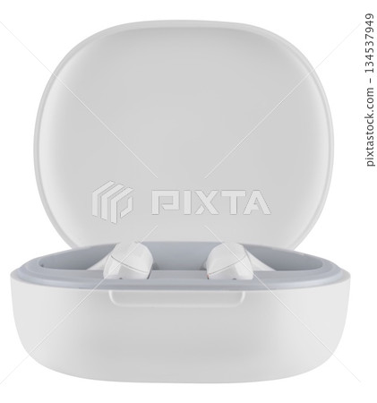 wireless acoustic headphones, on a white background in isolation wireless acoustic headphones, on a white background in isolation 134537949
