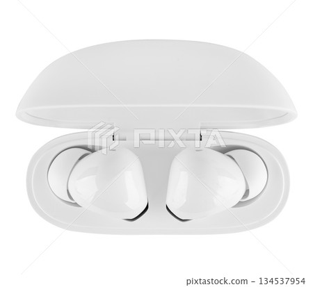 wireless acoustic headphones, on a white background in isolation wireless acoustic headphones, on a white background in isolation 134537954