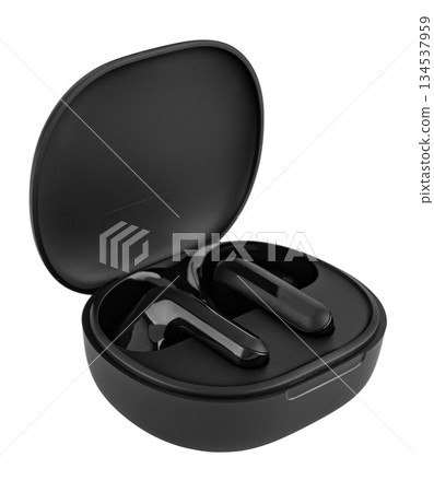 wireless acoustic headphones, on a white background in isolation 134537959