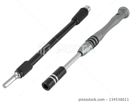 Screwdriver, bit holder, tool, isolated on white background Screwdriver, bit holder, tool, isolated on white background 134538011