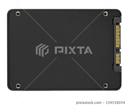 SSD solid state drive , on a white background in isolation 134538034