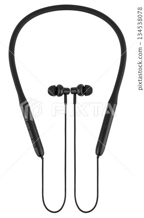Wireless acoustic headphones, phone accessory, on white background Wireless acoustic headphones, phone accessory, on white background 134538078