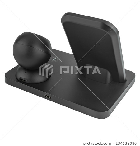 Wireless charging, in the form of a phone stand Wireless charging, in the form of a phone stand 134538086