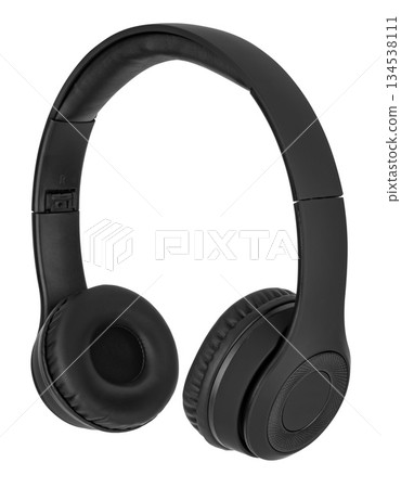Wired headphones, computer accessory, in isolation on a white background Wired headphones, computer accessory, in isolation on a white background 134538111