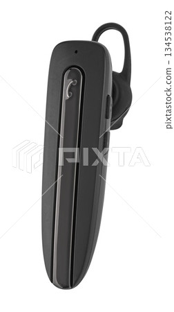 Wireless headset, phone accessory, on white background in isolation 134538122