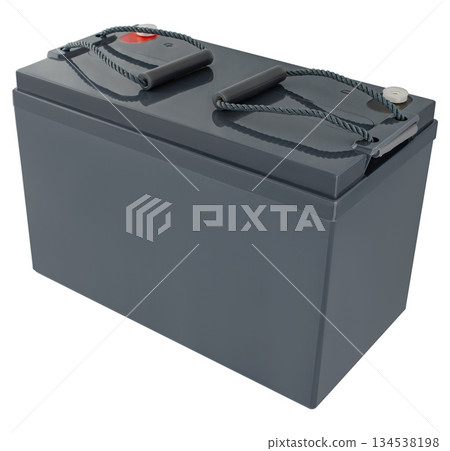 industrial battery, high capacity, on white background in insulation industrial battery, high capacity, on white background in insulation 134538198