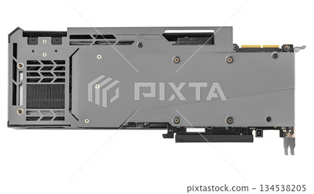 Video card with a powerful graphics processor, graphics adapter, computer spare part Video card with a powerful graphics processor, graphics adapter, computer spare part 134538205