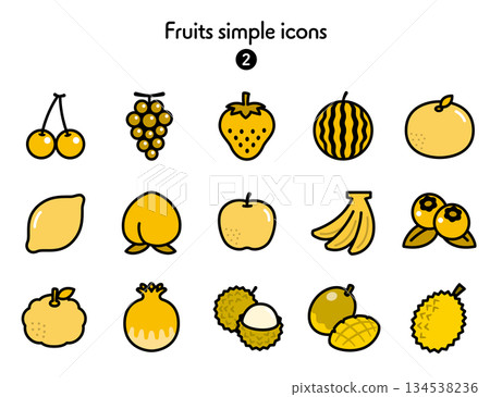 Simple icon Fruit 1 134538236