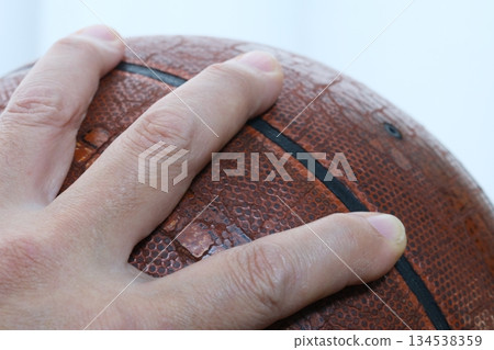 Basketball fingertip grip 134538359