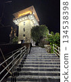Sarangkot Observation Deck in Pokhara, Nepal, night observation tower Sarangkot Observation Deck in Pokhara, Nepal, night observation tower 134538398