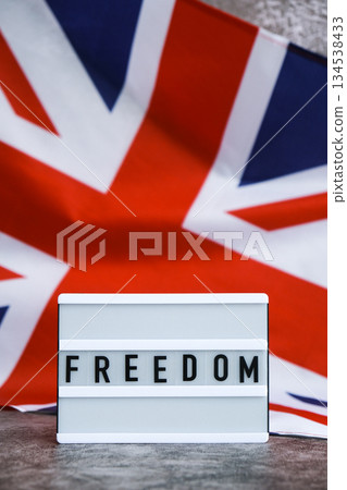 FREEDOM patriotic scene with signboard and waving flag message AUSTRALIA with national colors Festive with Aussie flag and message board with text AUSTRALIA FREEDOM patriotic scene with signboard and waving flag message AUSTRALIA with national colors Festive with Aussie flag and message board with text AUSTRALIA 134538433
