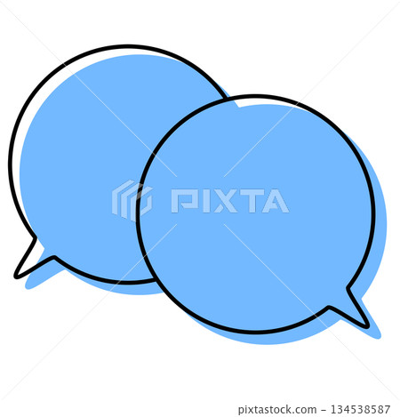 Simple, misaligned speech bubbles, overlapping conversations Simple, misaligned speech bubbles, overlapping conversations 134538587