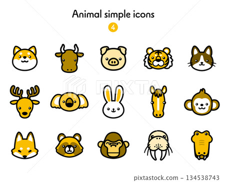 Simple Icon Collection Animals 4 Simple Icon Collection Animals 4 134538743