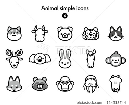 簡單圖示集 動物 4 簡單圖示集 動物 4 134538744