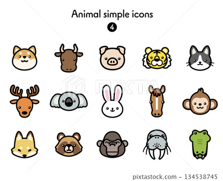簡單圖示集 動物 4 簡單圖示集 動物 4 134538745