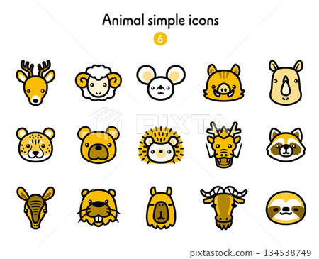 簡單圖示集 動物 6 134538749
